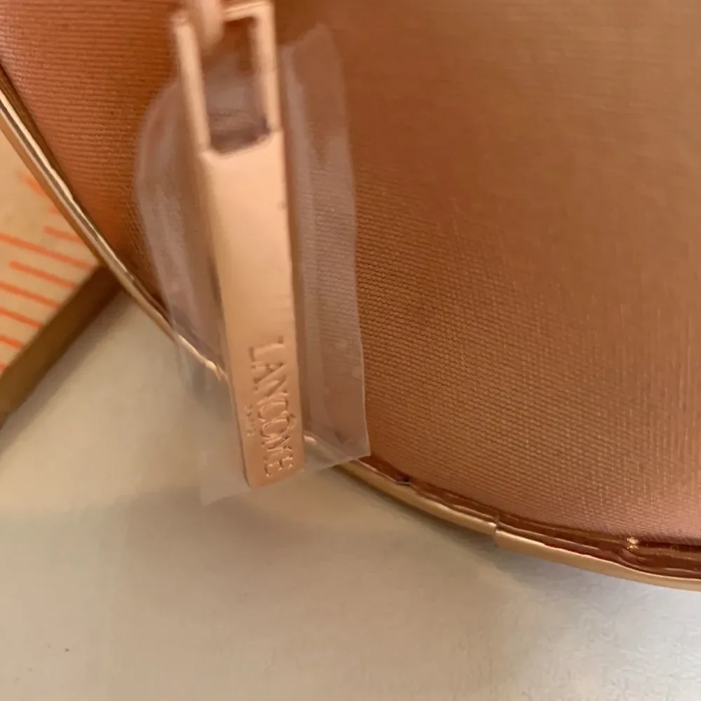 Lancôme Metallic Bronze Makeup Bag 8 X 13 Inches NEW